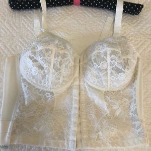 Vintage Longline Lace Bra by Sears